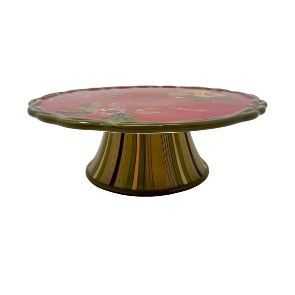 Tracy | The Octavia Hill Collection | Floral Cake Plate | Dream Delicious | 12” - Picture 3 of 6